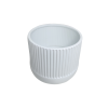 Vaso cerâmica duo P branco brilho A9cm x L10cm