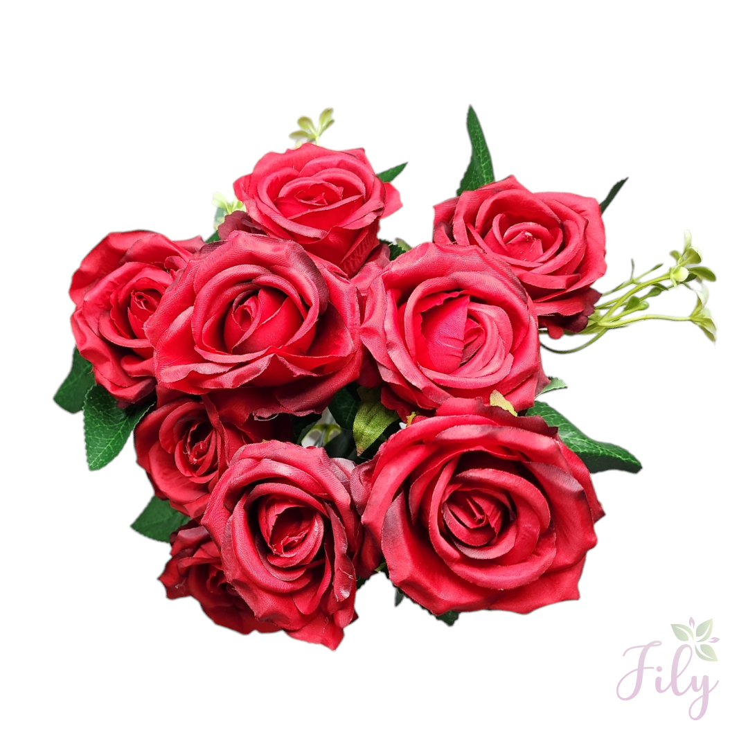 Buque de Rosa com 9 rosas A 45cm x L 20cm - Imagem 7