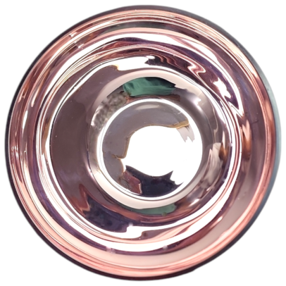 Vaso Vidro Bowl Rose Florarte A 9cm X L 19,50cm