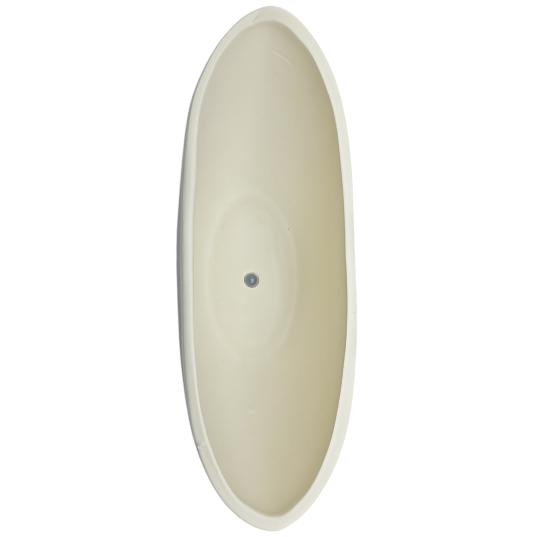 Barca cerâmica estilo off fosco A 10cm x L 28 cm - Imagem 3