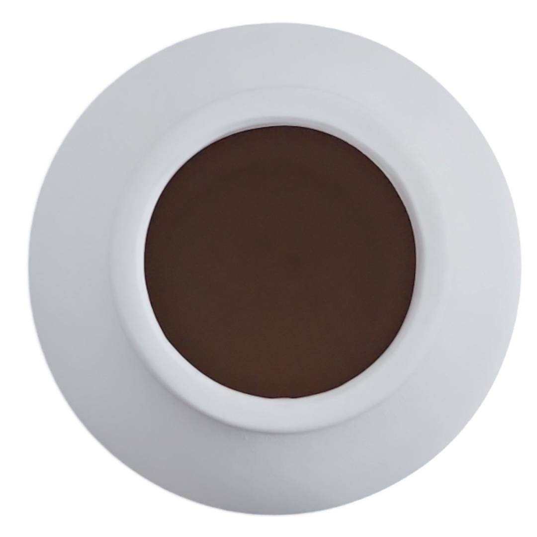 Vaso cerâmica potiche G branco fosco A 28 cm x L 15 cm - Imagem 3