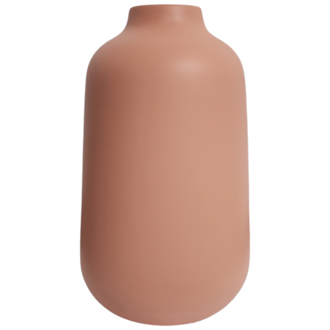 Vaso cerâmica potiche M argila fosco A 23 cm x L 15 cm - Imagem 3