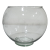 Vaso de vidro transparente Tailândia A 13cm X L 12cm